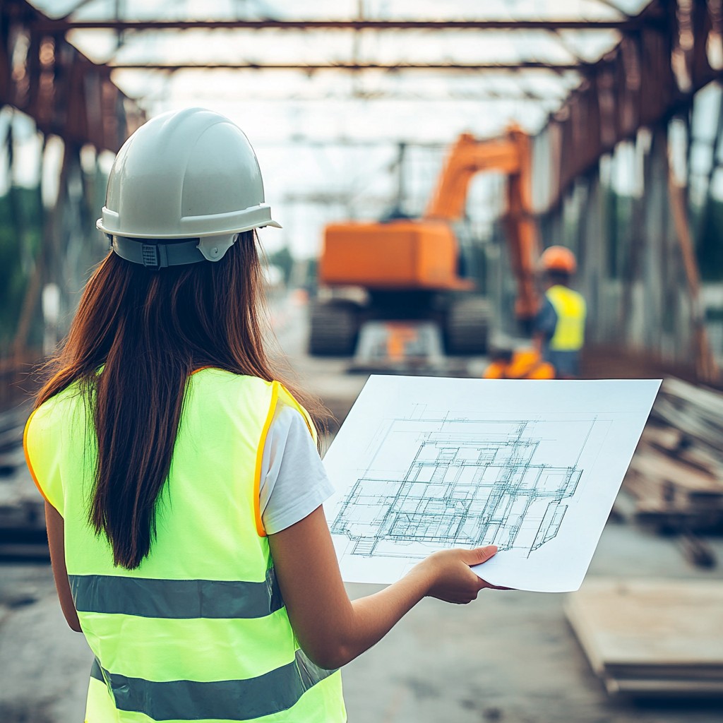 Équipe ICCA sur un site de construction industrielle